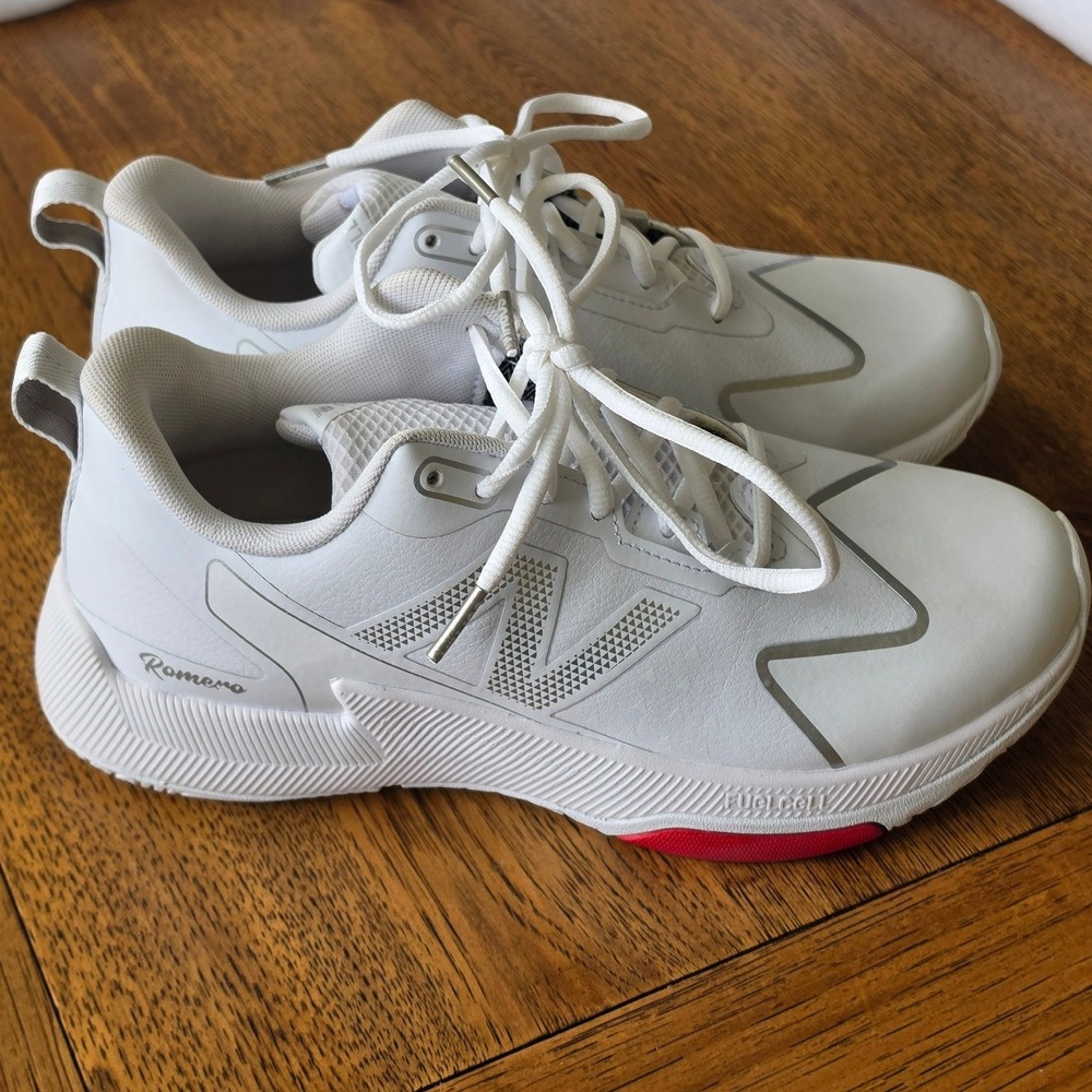 New Balance FuelCell Romero White Silver Training Shoes STROMWT2 Womens Size 7